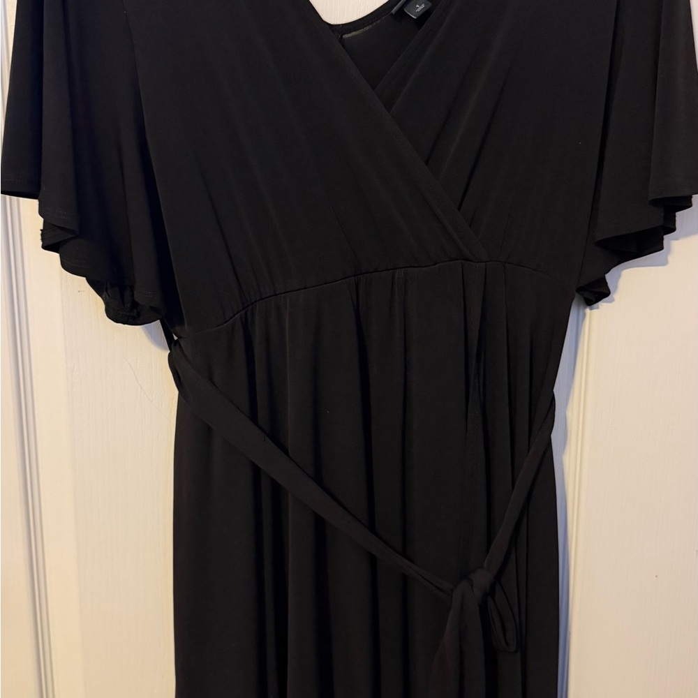 Torrid Black Wrap Dress